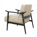 Black Clor Single Sofa Solid wood frame sofa set Supplier